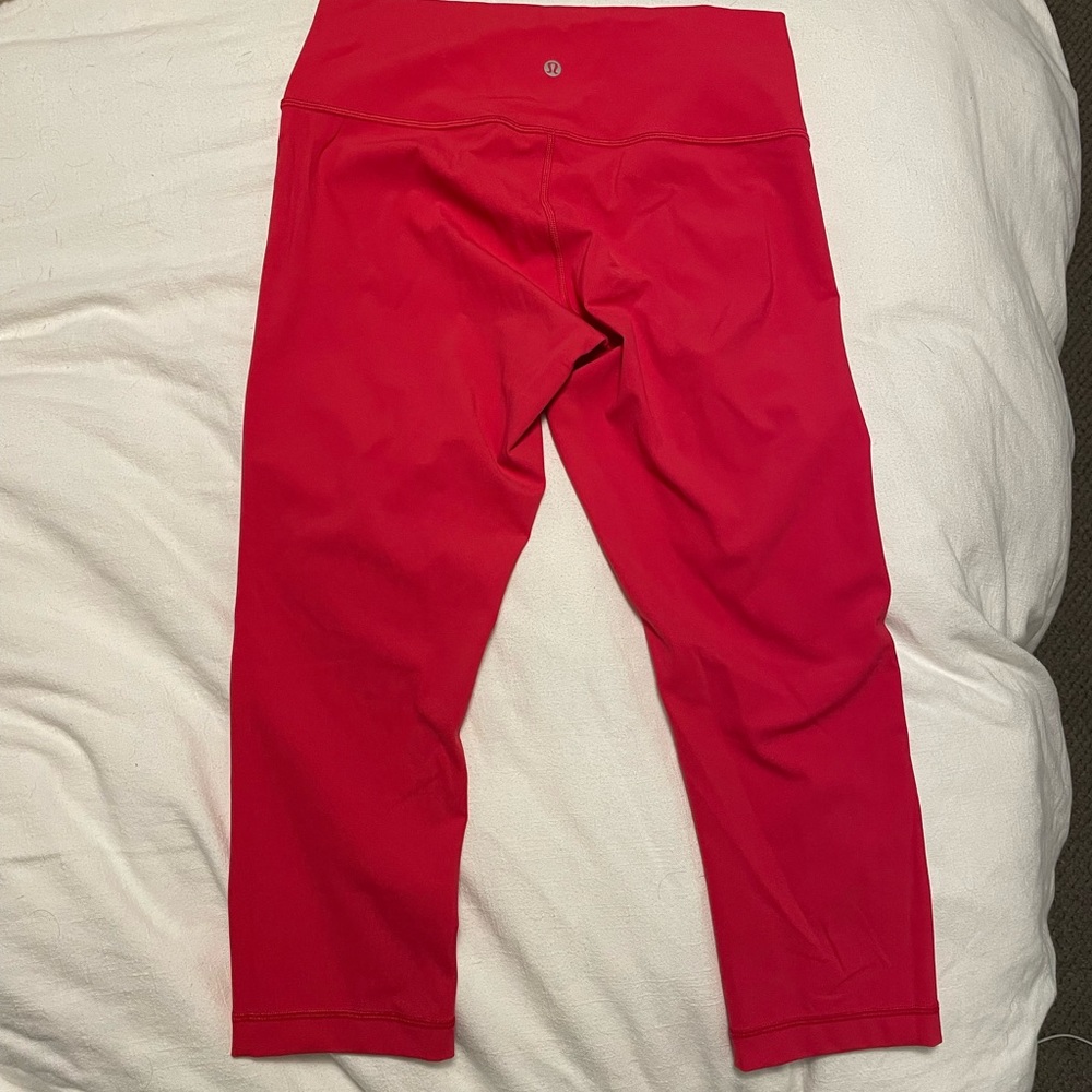 Lululemon women’s leggings, size 10, pink (watermelon color)